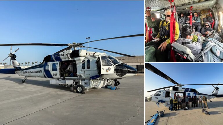 Helicopter Rescue: 11 National Park Service Workers Safely Evacuated from California Wildfire