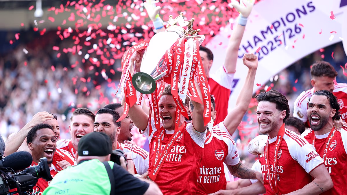 A coronation at the Palace! Arsenal lift the Premier League trophy