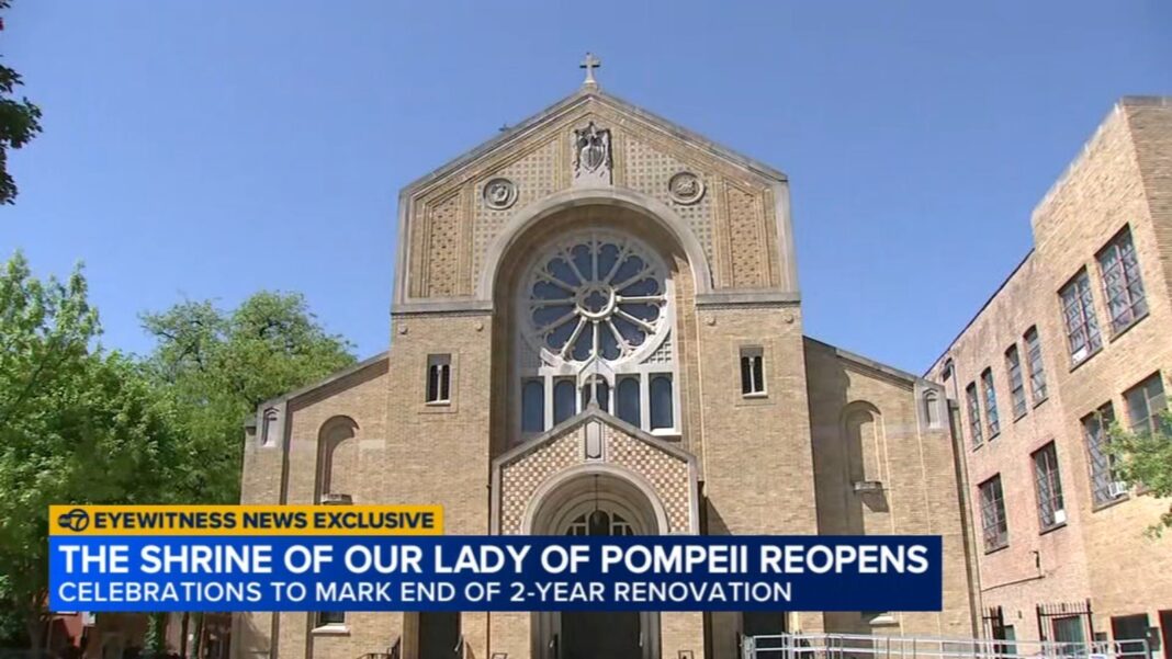 ABC7 EXCLUSIVE: Historic Chicago church: Shrine of Our Lady of Pompeii reopens in Little Italy after 2-year renovation