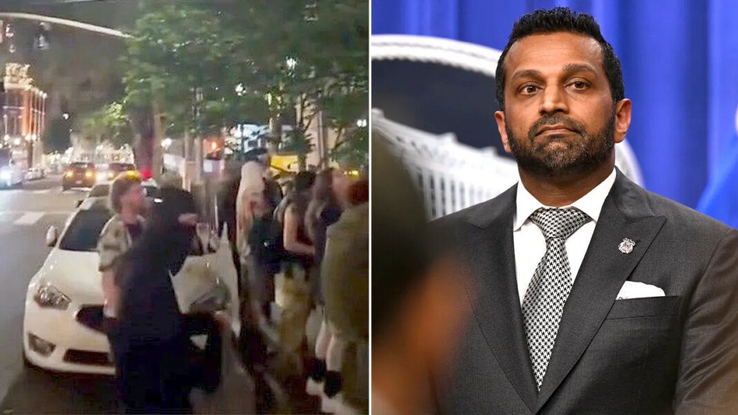 Agitators swarm hotel believed to house FBI Director Kash Patel