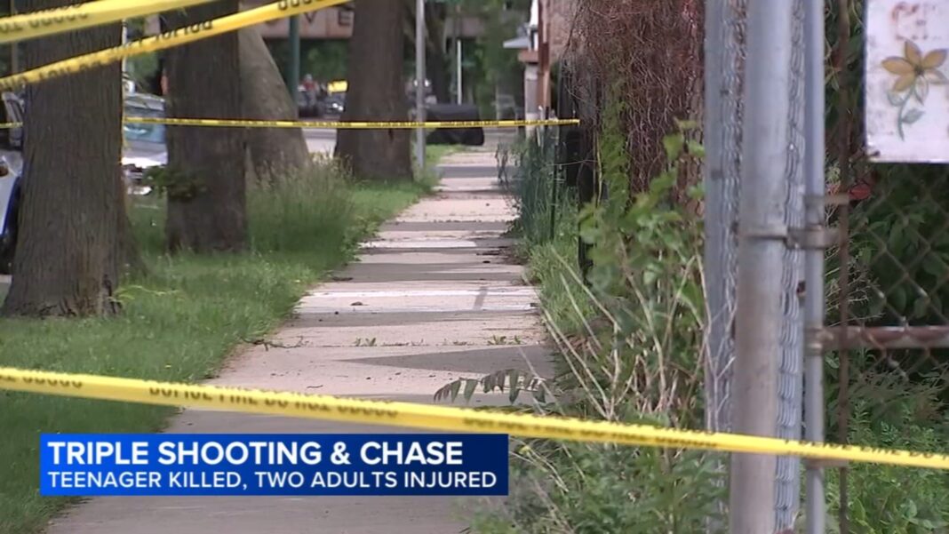 Back of the Yards shooting today kills 17-year-old boy on street, injures 2 men near South Throop and West 50th streets, CPD says