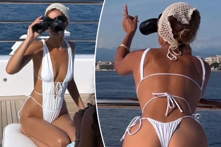 Bella Hadid Stuns in Daring Swimsuit with Bold Open-Back and Side Design