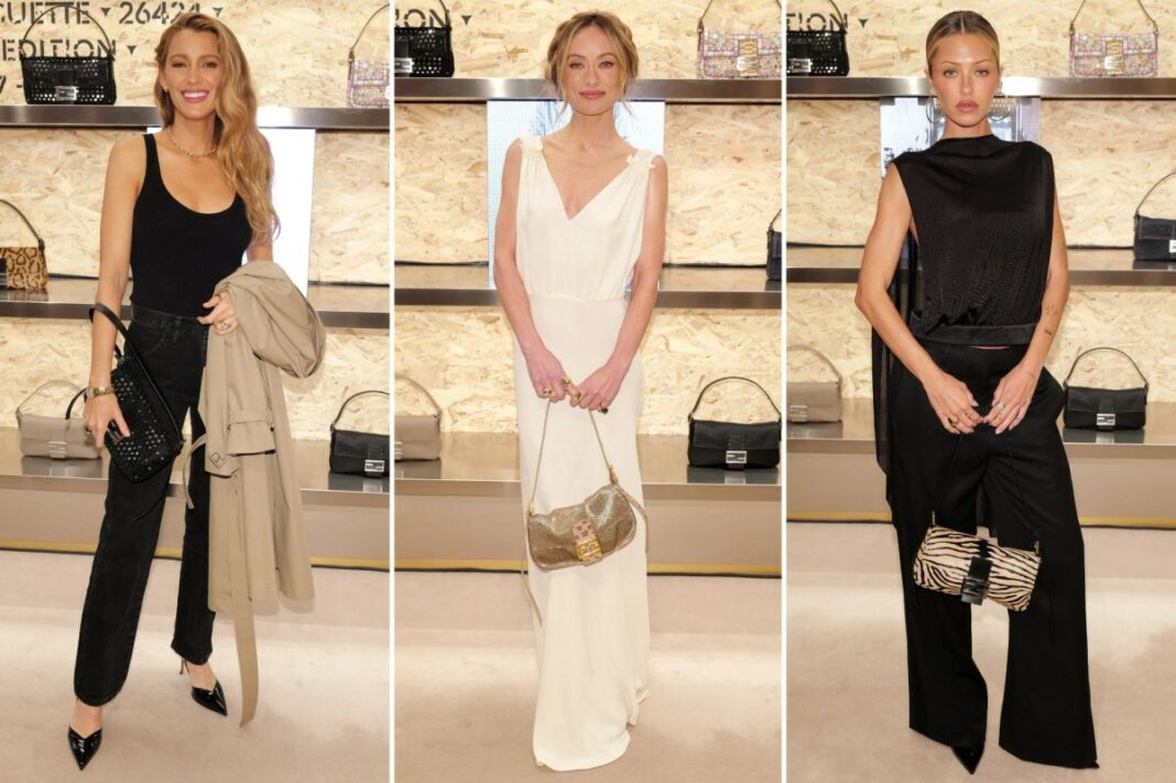 Blake Lively, Olivia Wilde, more celebrities at the Fendi Baguette Re-Edition party