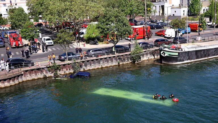 Tragedy Strikes as Trainee Driver Causes Bus to Plunge into River: Massive Rescue Operation Underway