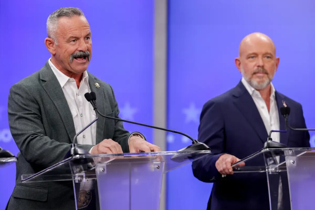 Chad Bianco defies calls to exit California governor’s race