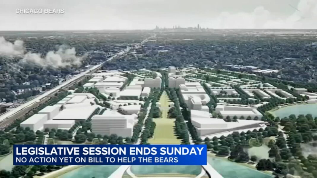 Chicago Bears stadium 'mega-projects' bill among measures for Illinois lawmakers to review as legislative session ends Sunday