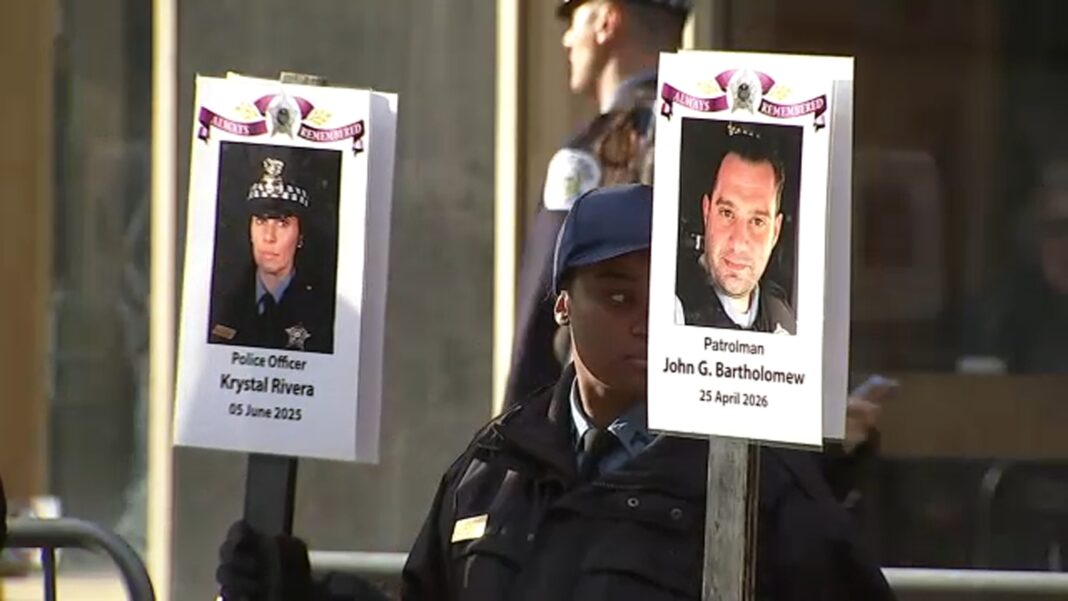 Chicago St. Jude Memorial March honors fallen Chicago police officers, Gold Star families; multiple road closures in Loop Sunday