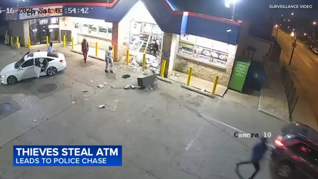Chicago police chase: Suspect tries to steal ATM, hits Cook County deputy with own squad car, leading cops on Dan Ryan Expressway