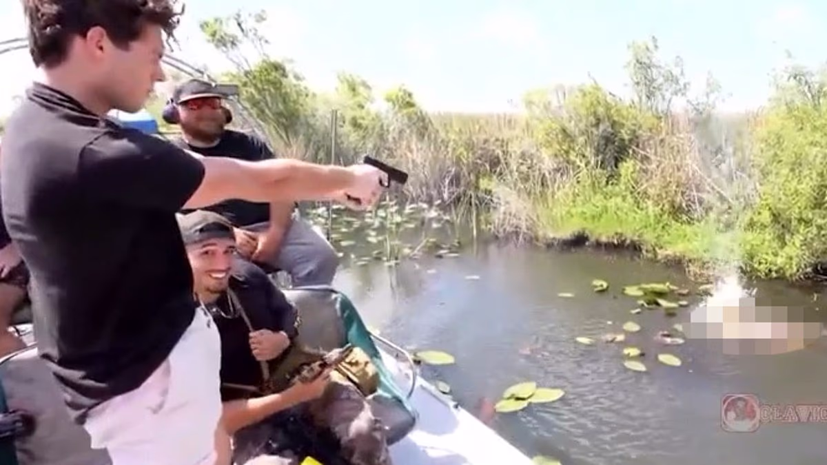 Controversial influencer charged over shooting alligator in Everglades