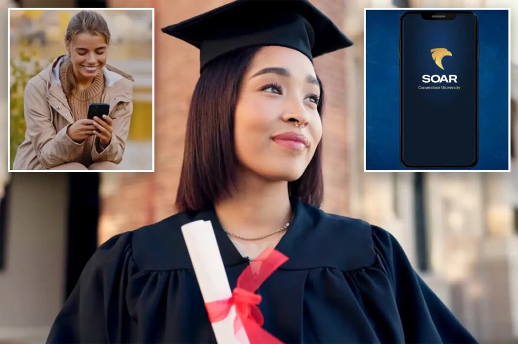 Cornerstone University lets students earn bachelor's and master's degrees on their phone