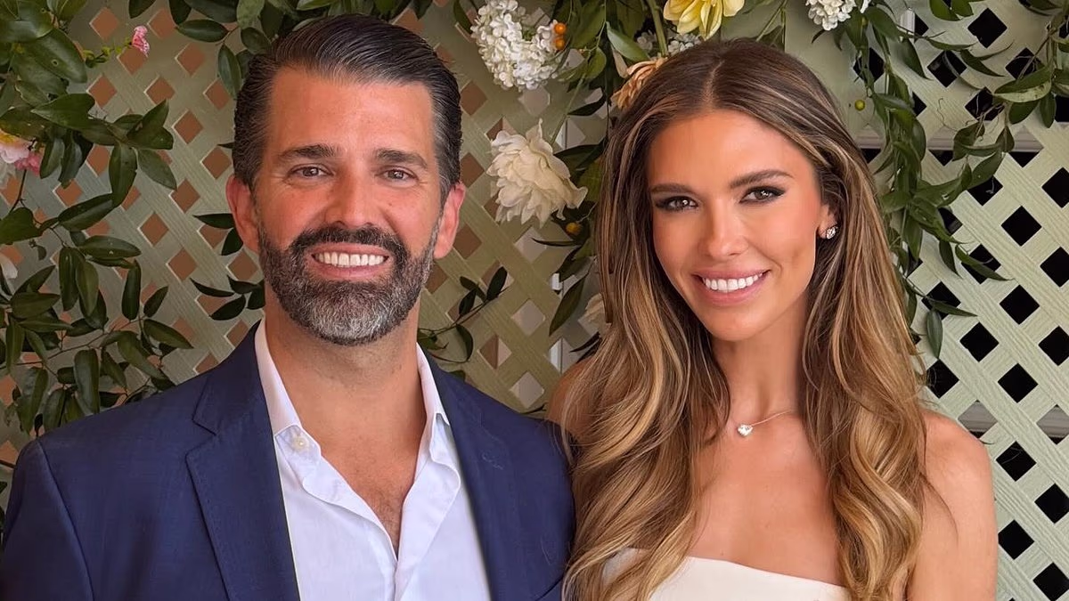Donald Trump Jr's new wife Bettina Anderson shows off wedding rings