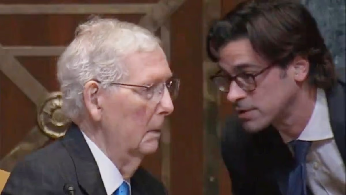 Fears for Sen. McConnell, 84, as Trump accuses staffer of manipulation