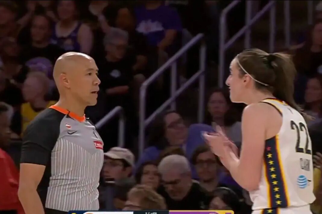 Fevers' Caitlin Clark takes technical foul after argument with ref