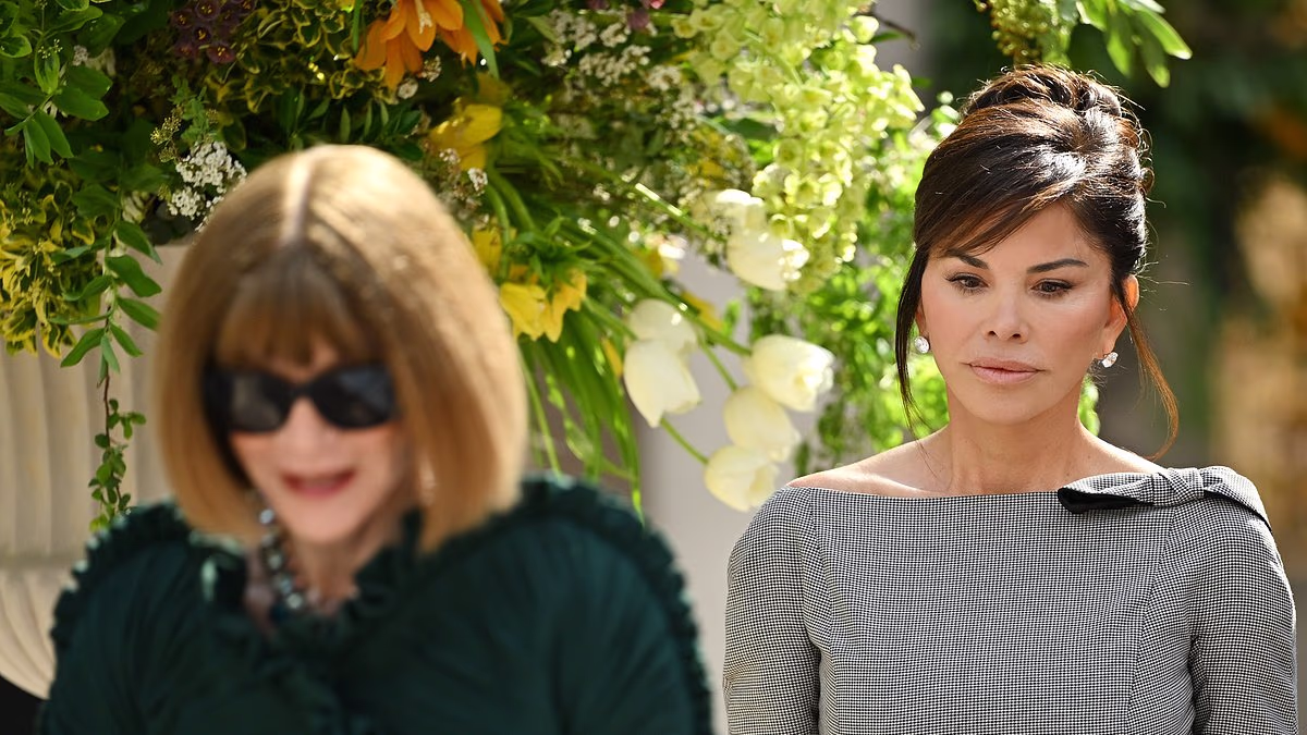 Glum-looking Lauren Sanchez appears with Anna Wintour before Met Gala