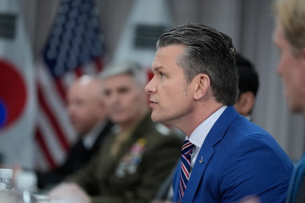 Defense Secretary Pete Hegseth meets with South Korea