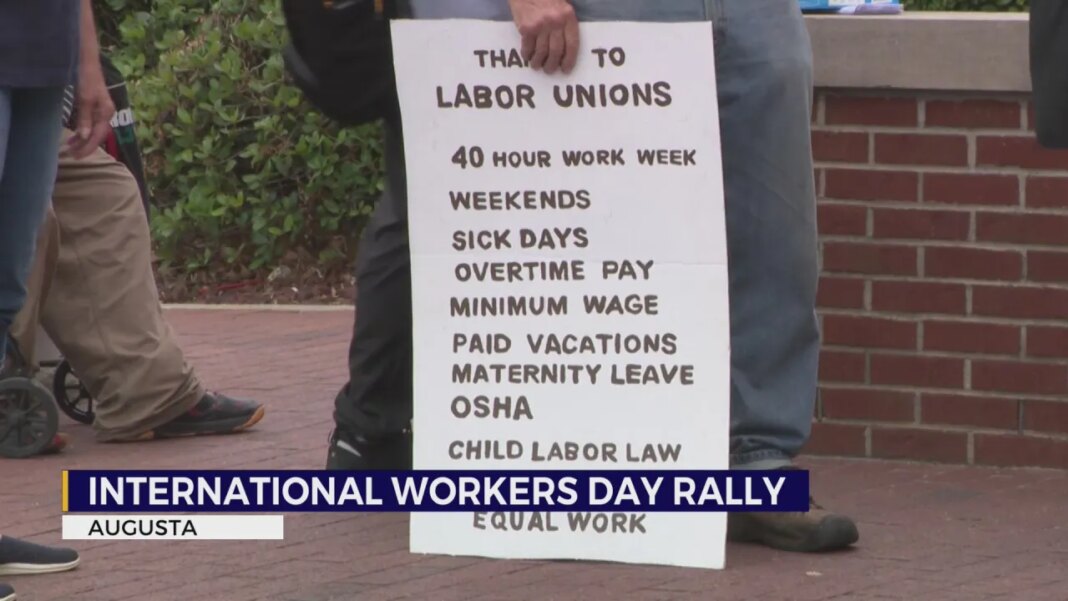International Worker's Day march and rally held in Augusta