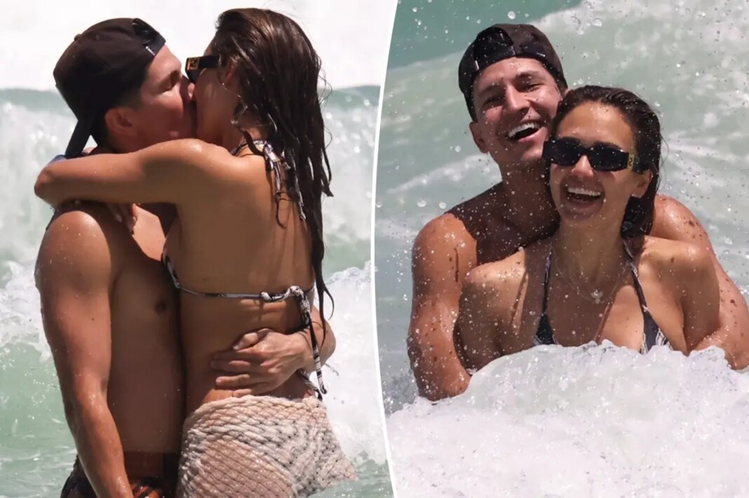 Jessica Alba and boyfriend Danny Ramirez can't keep their hands off each other in Miami Beach makeout