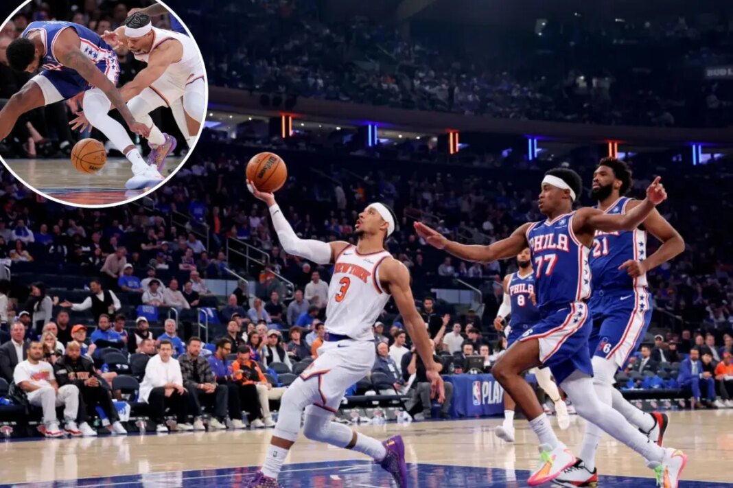 Josh Hart torments 76ers in his unique way as Knicks cruise in Game 1