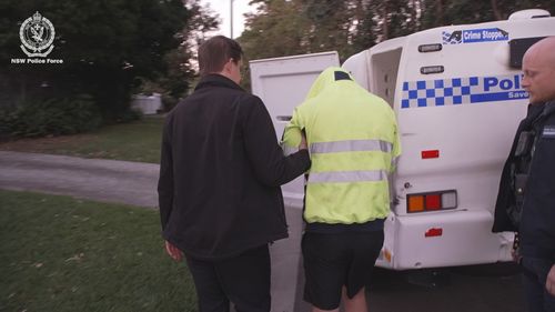Detectives revealed the investigation began after police uncovered an Australian network of more than 700 alleged offenders sharing child abuse material.