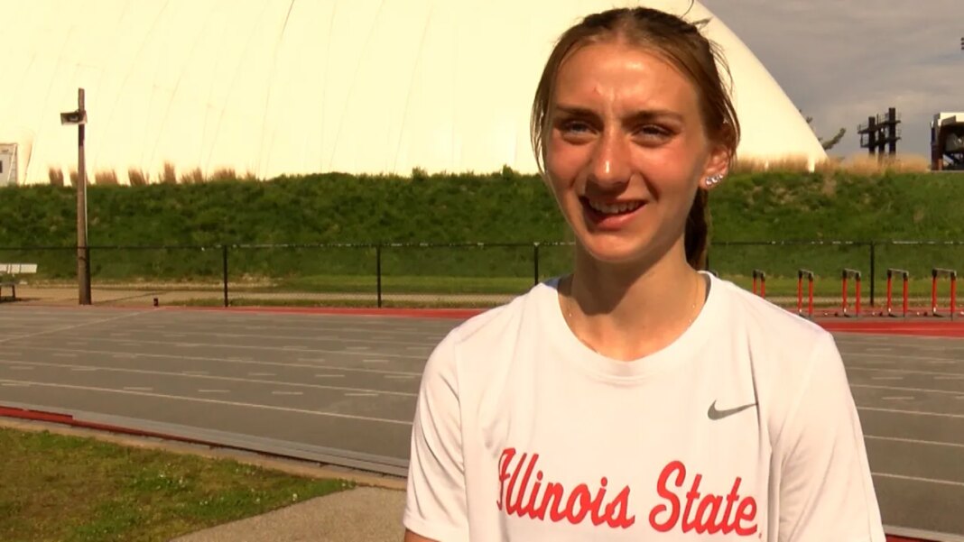 Lincoln’s Heitzig breaking records with Illinois State track