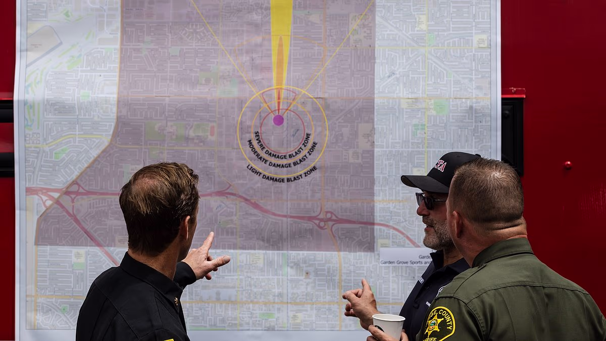 Map reveals blast radius of chemical tank on brink of exploding