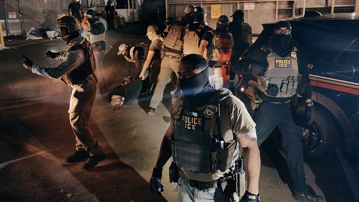 Mayhem erupts outside ICE center as Trump says protesters are PAID