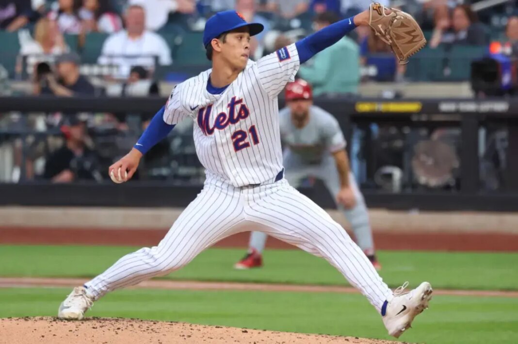 Mets' Jonah Tong picks up first win of season in hard-fought outing