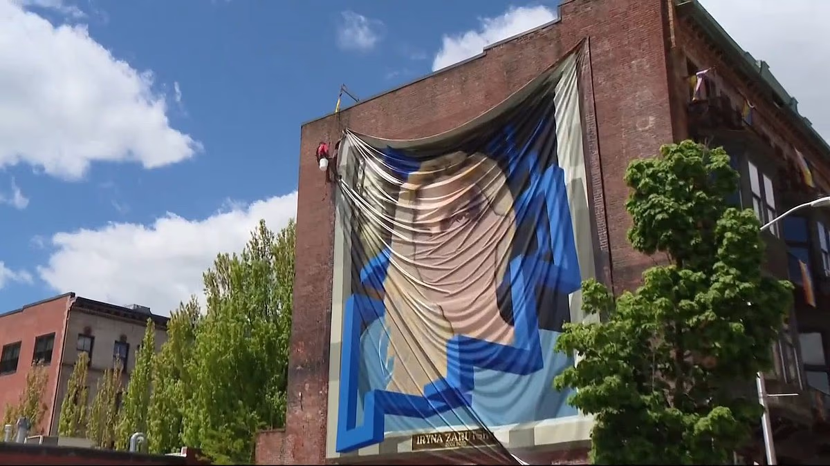 Mural honoring slain Ukrainian refugee TAKEN DOWN