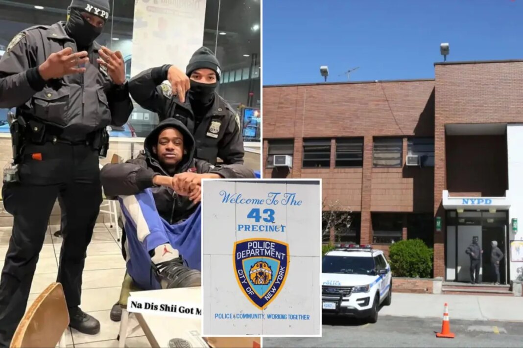 NYPD cops under fire for flashing symbols of NYC's most violent gang Mac Baller Brims