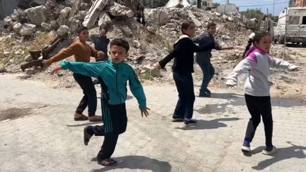 Nuseirat refugee camp children in Gaza find relief from war trauma through breakdancing