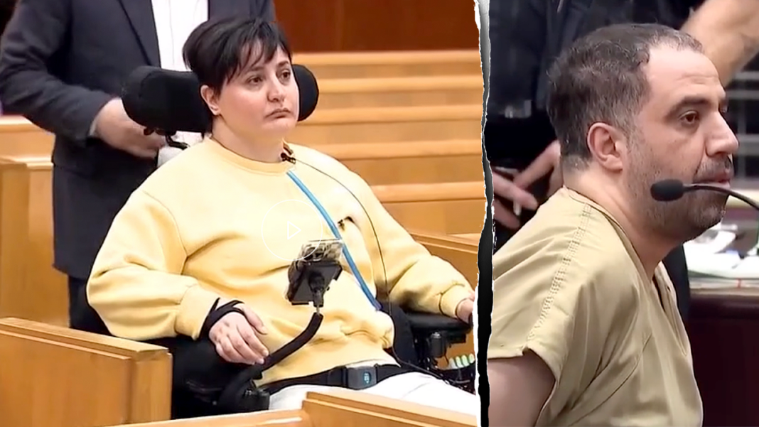 Paralyzed subway victim confronts attacker, calls his actions 'evil' at sentencing