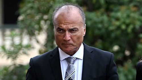 Dr Reza Adib arrive for the state funeral for former Governor-General and Labor leader Bill Hayden in Ipswich, west of Brisbane, November 3, 2023.