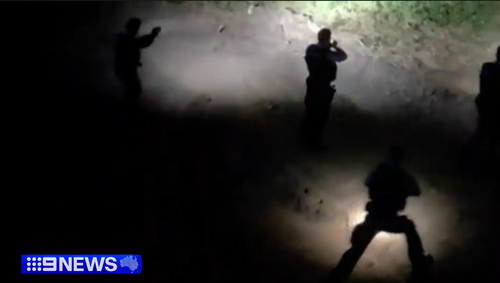 Police hunt man who fired shots after car chase through Sydney's west