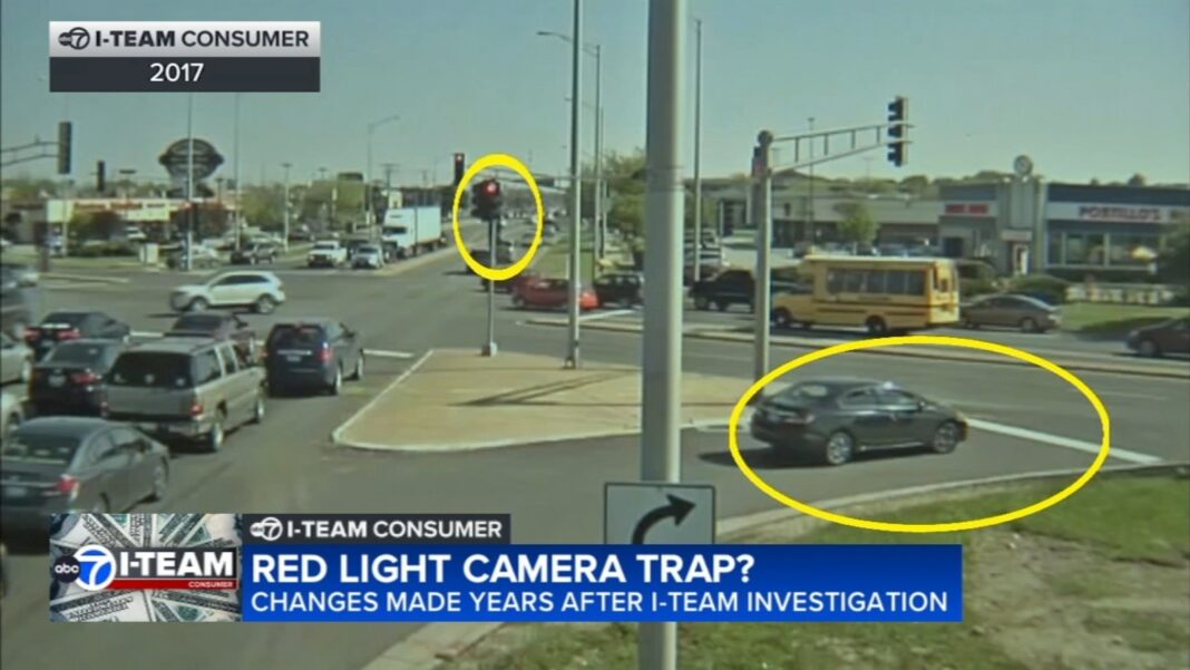 'Red-light camera trap?': Changes made at Cicero Avenue, Cal-Sag Road in Crestwood years after ABC7 Chicago I-Team investigation