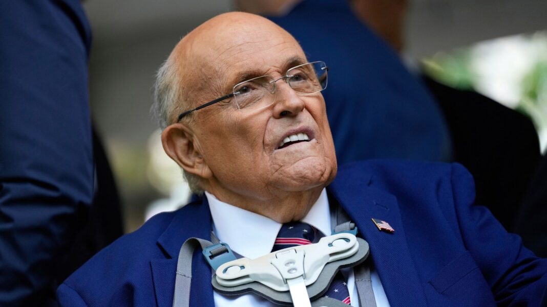 Rudy Giuliani returns to his talk show after viral pneumonia hospitalization