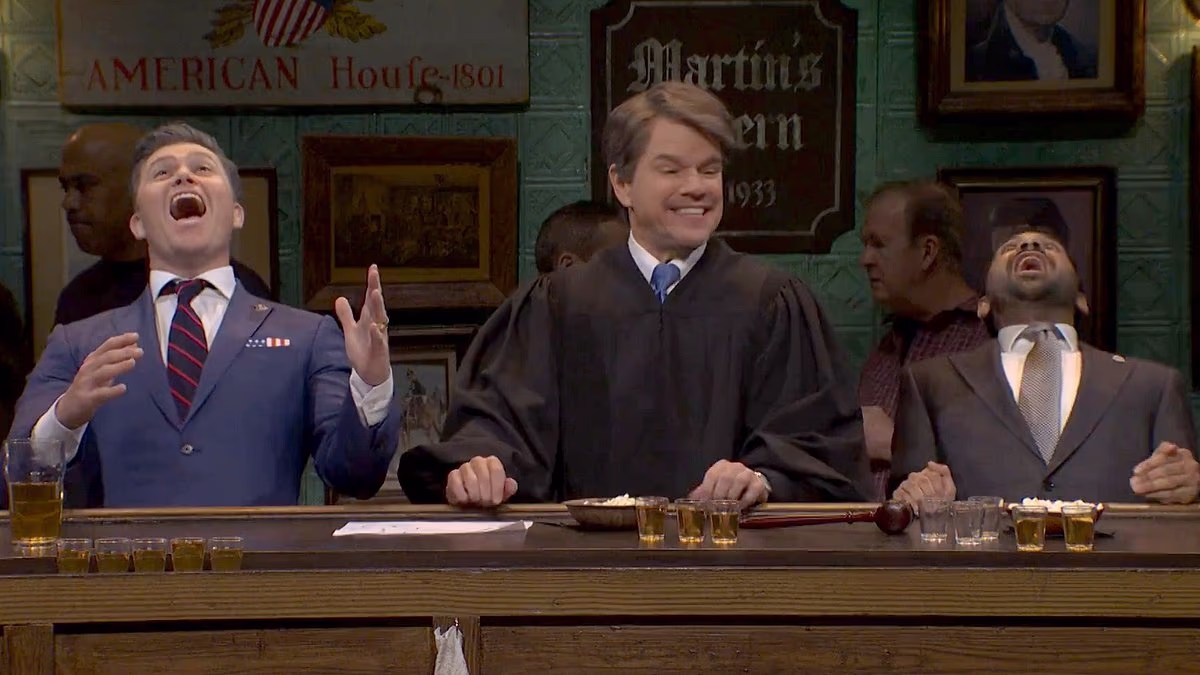 SNL make outrageous drinking jokes against MAGA trio