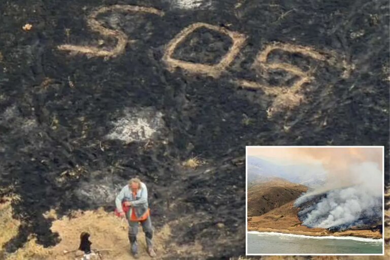 Daring Rescue: Sailor Saved Just Before Raging Wildfire Sweeps Through California Island