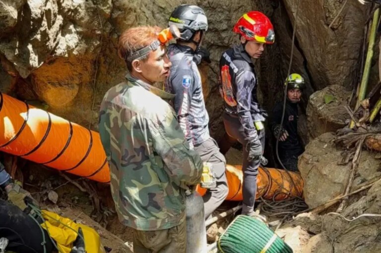 Ongoing Rescue Effort for Seven Villagers Trapped in Flooded Cave in Laos