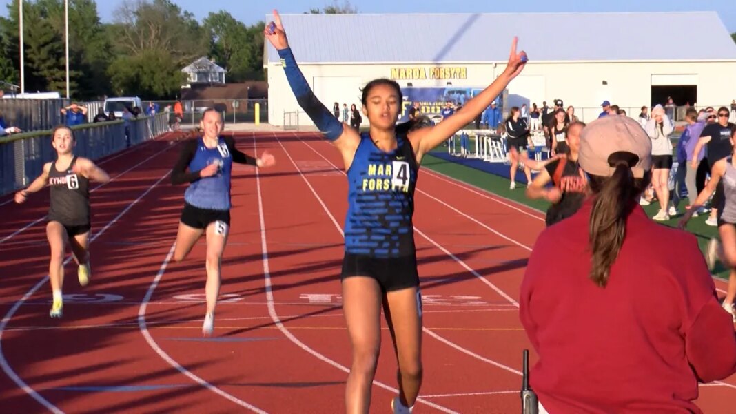 Sophomore Maddie Yazel boosting Maroa-Forsyth track in big ways