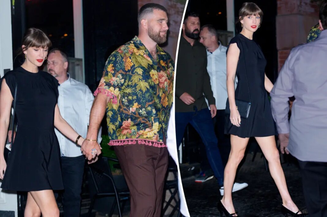 Taylor Swift wears LBD for Travis Kelce date night