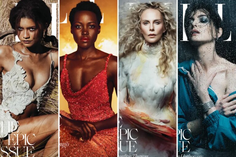 Leading Ladies of ‘The Odyssey’ Embrace Elemental Glamour for Stunning Elle Magazine Covers