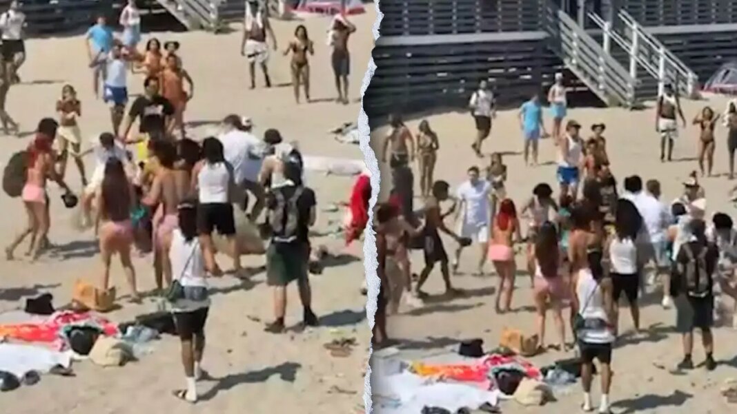 Three stabbed at crowded Rhode Island beach as hundreds of teens pack area, police say