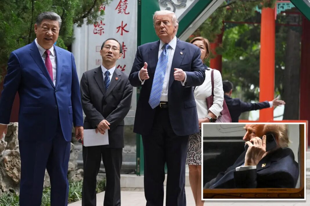 Trump bare knuckles his way through China summit without his trusty cell phone
