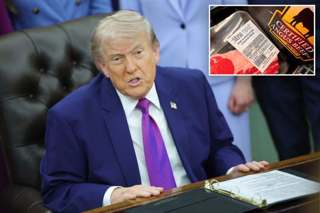 Trump signing executive orders to lower beef prices as cost of a steak breaks records