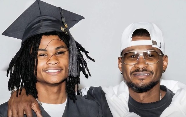 USHER CELEBRATES SON CINCO AHEAD OF HIGH SCHOOL GRADUATION
