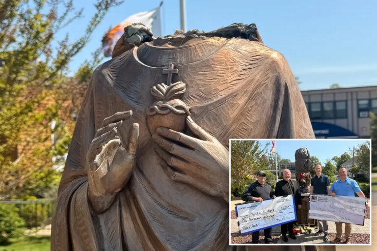 Long Island Church’s Jesus Statue Restored After Vandalism: Police Step In to Reattach Beheaded Figure