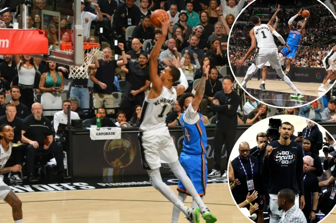 Victor Wembanyama, Spurs overpower Thunder in Game 4 rout to even series