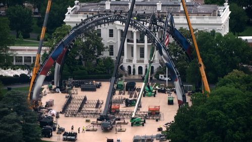 White House transformed, but this isn't for the ballroom