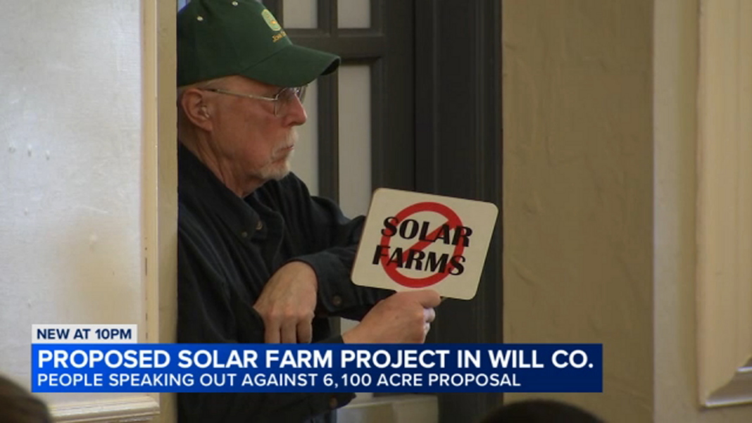 Will County Planning and Zoning Commission rejects Earthrise Energy plan for Pride of the Prairie solar farm at Joliet, IL meeting