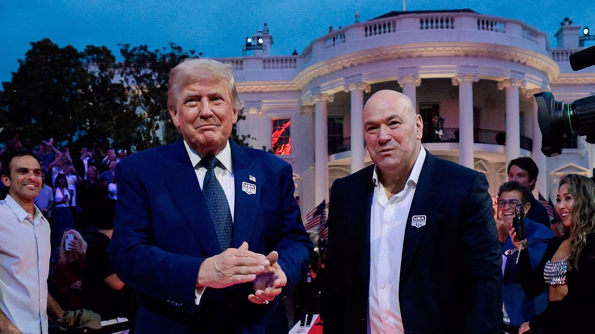 Birthday boy Trump makes grand entrance to White House UFC fight card